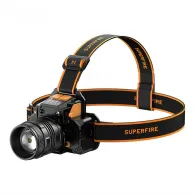 Lanternă frontală Superfire HL58 – 350 lm, USB, 3 moduri, 200 m