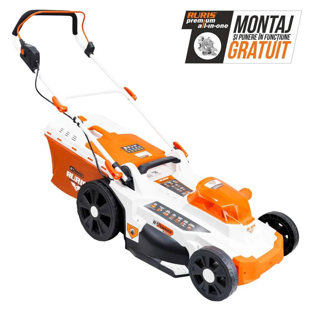 masina de tuns gazon pe acumulator ruris rxi4344e
