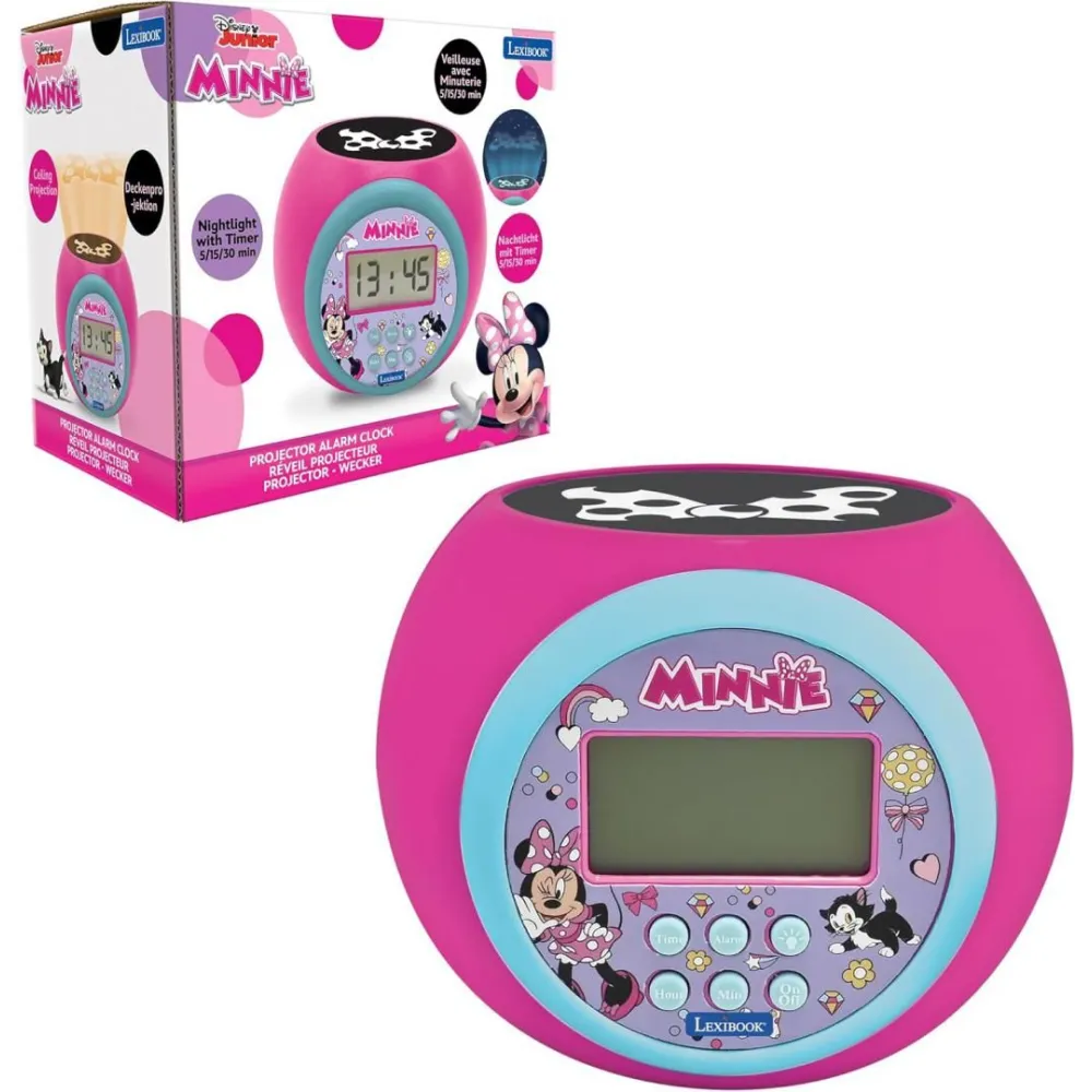 CEAS DESTEPTATOR CU PROIECTOR, MINNIE MOUSE