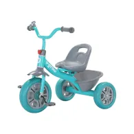 Tricicleta cu pedale verde/turcoaz, U-Grow