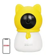 ZOSI 4MP HD 355° Cameră electronică/Nanny