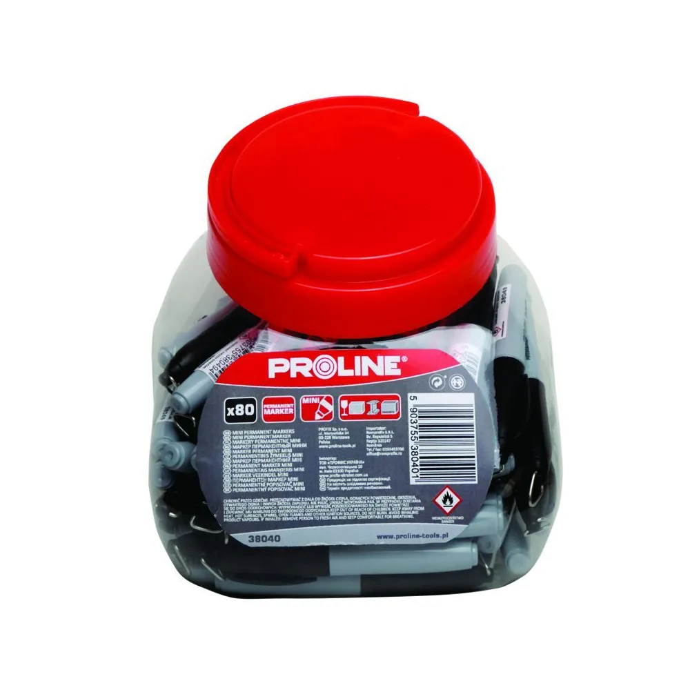 MARKERE SCURTE NEGRE (N-80), 80/SET