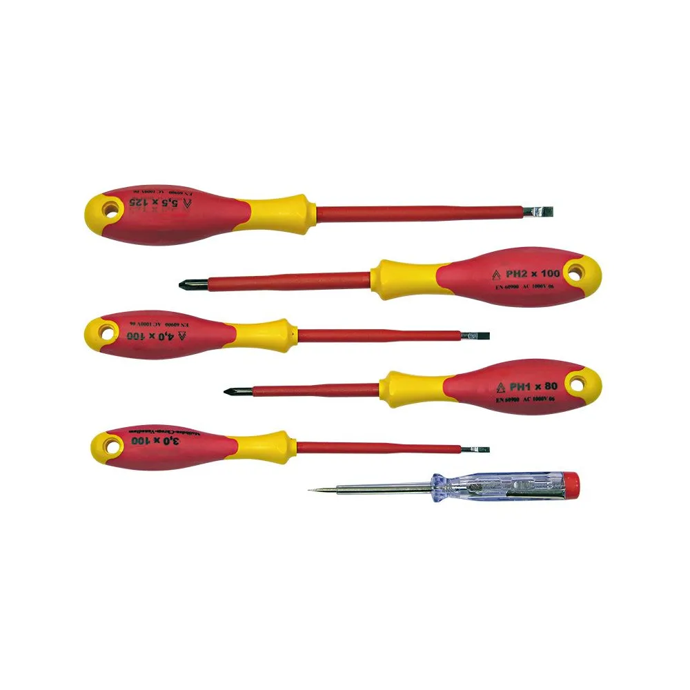 SET SURUBELNITE IZOLATE ABS PLATE SI PZ + TESTER - 6P.