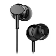 Casti telefon cu microfon NEGRU, M16 GOLF