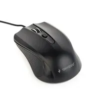 MOUSE GEMBIRD, PC sau NB, cu fir, USB, optic, 1200 dpi, butoane/scroll 4/1, cablu 1.8m, negru, "MUS-4B-01L"