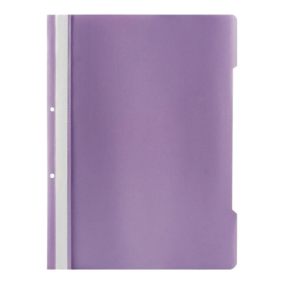 Dosar cu sina si 2 perforatii Noki, lila, 50 bucati/set