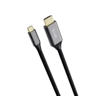 Cablu Trust Calyx USB-C - HDMI, lungime cablu 200 cm, gri-negru