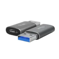 Adaptor Trust Calyx USB-A-USB-C, material ABS, gri