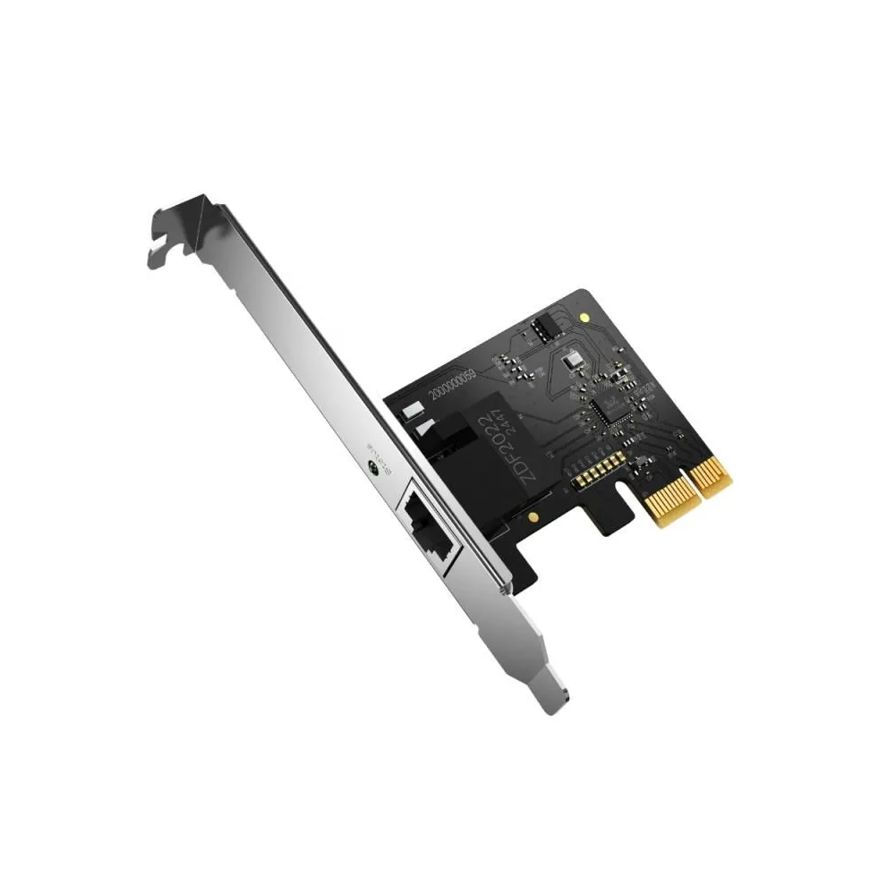 Gigabit PCIe Network Adapter SPEED: 1 Gbps SPEC: 1×RJ45, Full-Height Bracket/Low-Profile Bracket FEATURE: Multi-Speed Compatibil