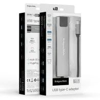 ADAPTOR HUB USB TIP C HDMI/2X USB3.0/2X USB TIP C/RJ45