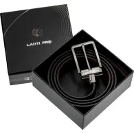 CUREA PIELE NATURALA REVERSIBILA / NEGRU-MARO / 100CM