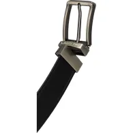 CUREA PIELE NATURALA REVERSIBILA / NEGRU-MARO / 100CM