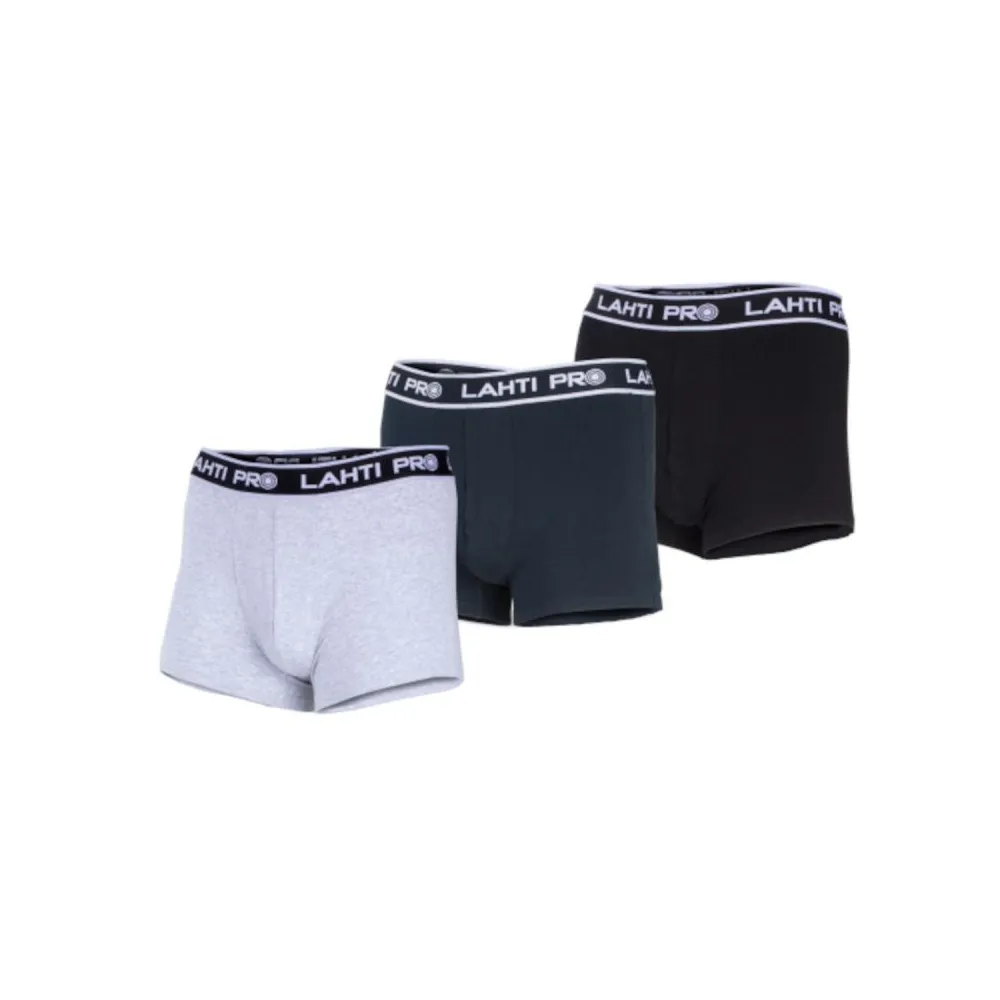 SET 3 BOXERI BARBATI NEGRU-GRI-BLEUMARIN - XL