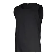 TRICOU BUMBAC FARA MANECI / NEGRU - M