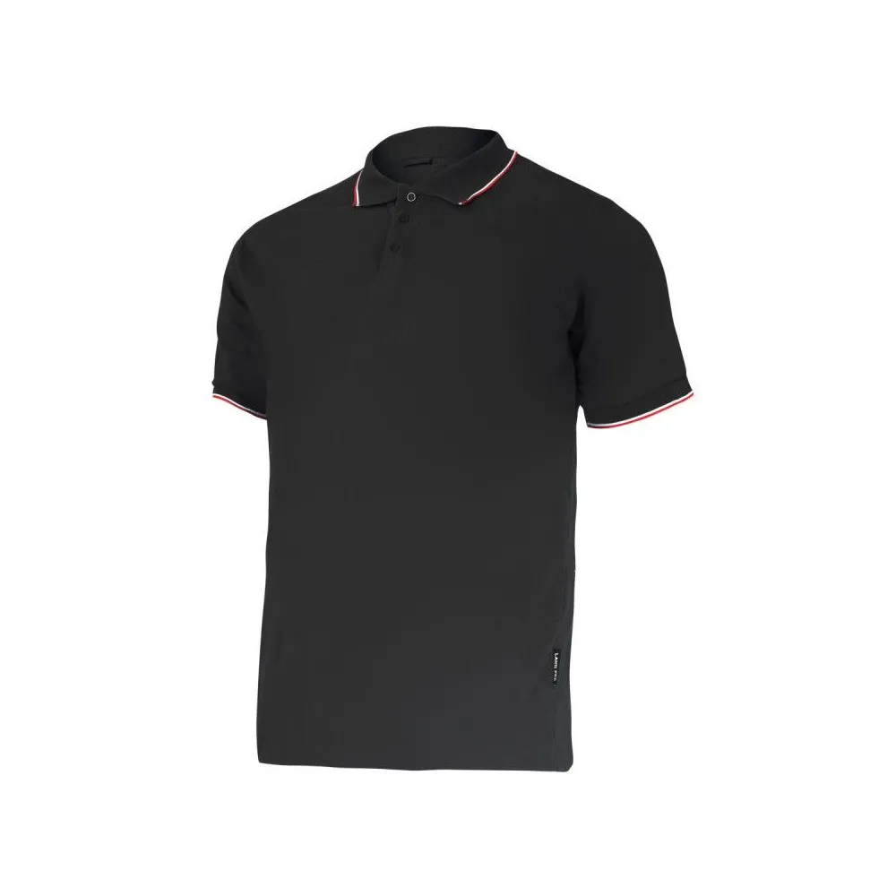 TRICOU BUMBAC POLO SUBTIRE / NEGRU - 2XL