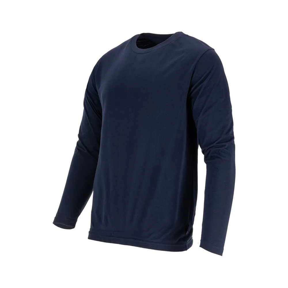 TRICOU BUMBAC SUBTIRE CU MANECA LUNGA / BLEUMARIN - 3XL