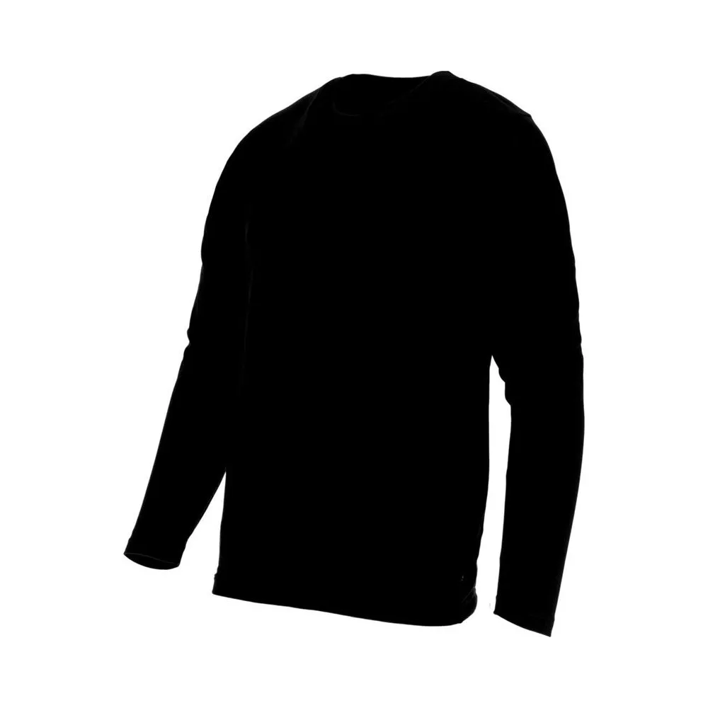 TRICOU BUMBAC SUBTIRE CU MANECA LUNGA / NEGRU - 2XL