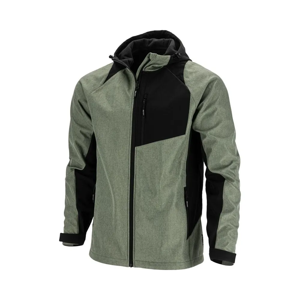 JACHETA ELASTICA CU GLUGA / GRI-VERZUI - 2XL