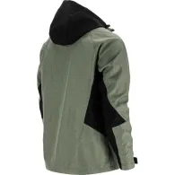 JACHETA ELASTICA CU GLUGA / GRI-VERZUI - 3XL