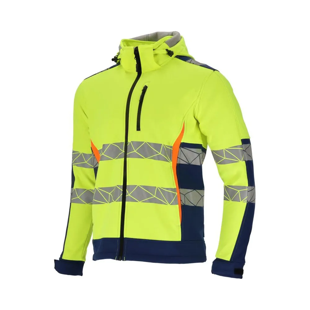 JACHETA REFLECTORIZANTA ELASTICA CU MODEL / VERDE - XL