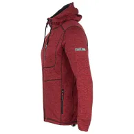 JACHETA CU IMPRIMEU SI GLUGA / ROSU - 3XL