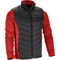 JACHETA CU IMPRIMEU SI MATLASARE / ROSU-NEGRU - 2XL