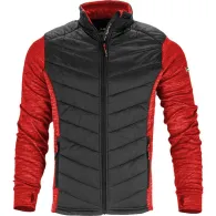 JACHETA CU IMPRIMEU SI MATLASARE / ROSU-NEGRU - 2XL