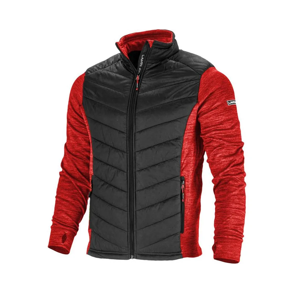 JACHETA CU IMPRIMEU SI MATLASARE / ROSU-NEGRU - 3XL