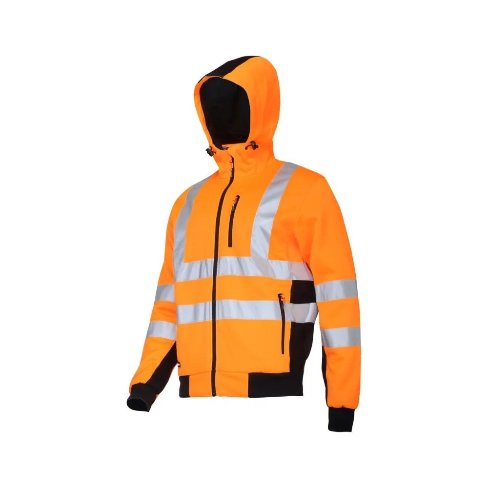 JACHETA REFLECTORIZANTA TIP-HANORAC / PORTOCALIU - S