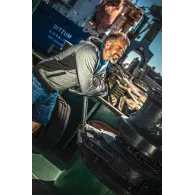 PANTALON LUCRU TIP-BLUGI SCURT - S/H-164