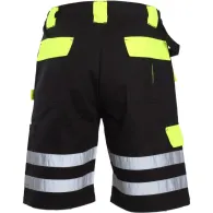 PANTALON SCURT CU REFLECTORIZANT NEGRU-VERDE - M