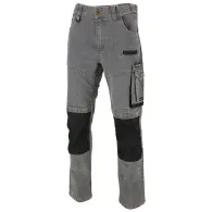 PANTALON LUCRU TIP-BLUGI SLIM-FIT ELASTIC GRI - 2XL