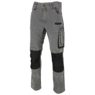 PANTALON LUCRU TIP-BLUGI SLIM-FIT ELASTIC GRI - M