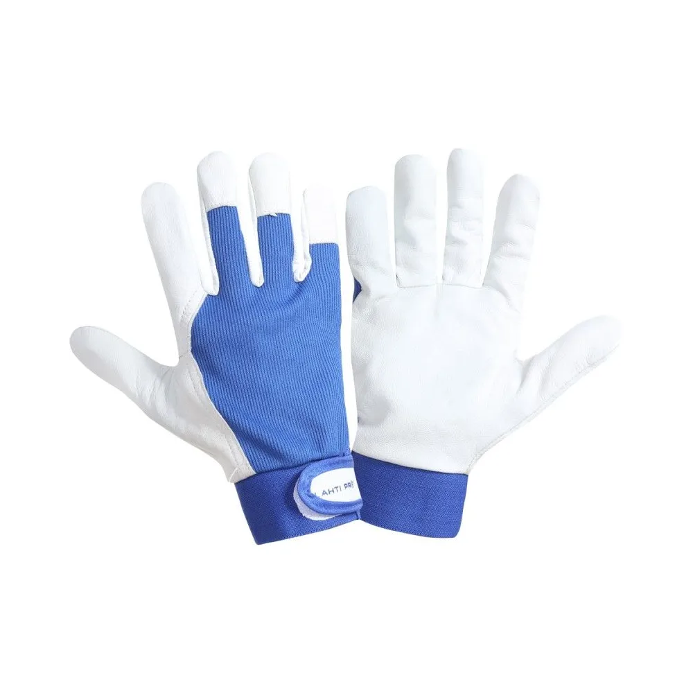 MANUSA PIELE OVINA / ALBASTRU-ALB - 9