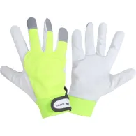 MANUSA PIELE OVINA / GALBEN-ALB - 8