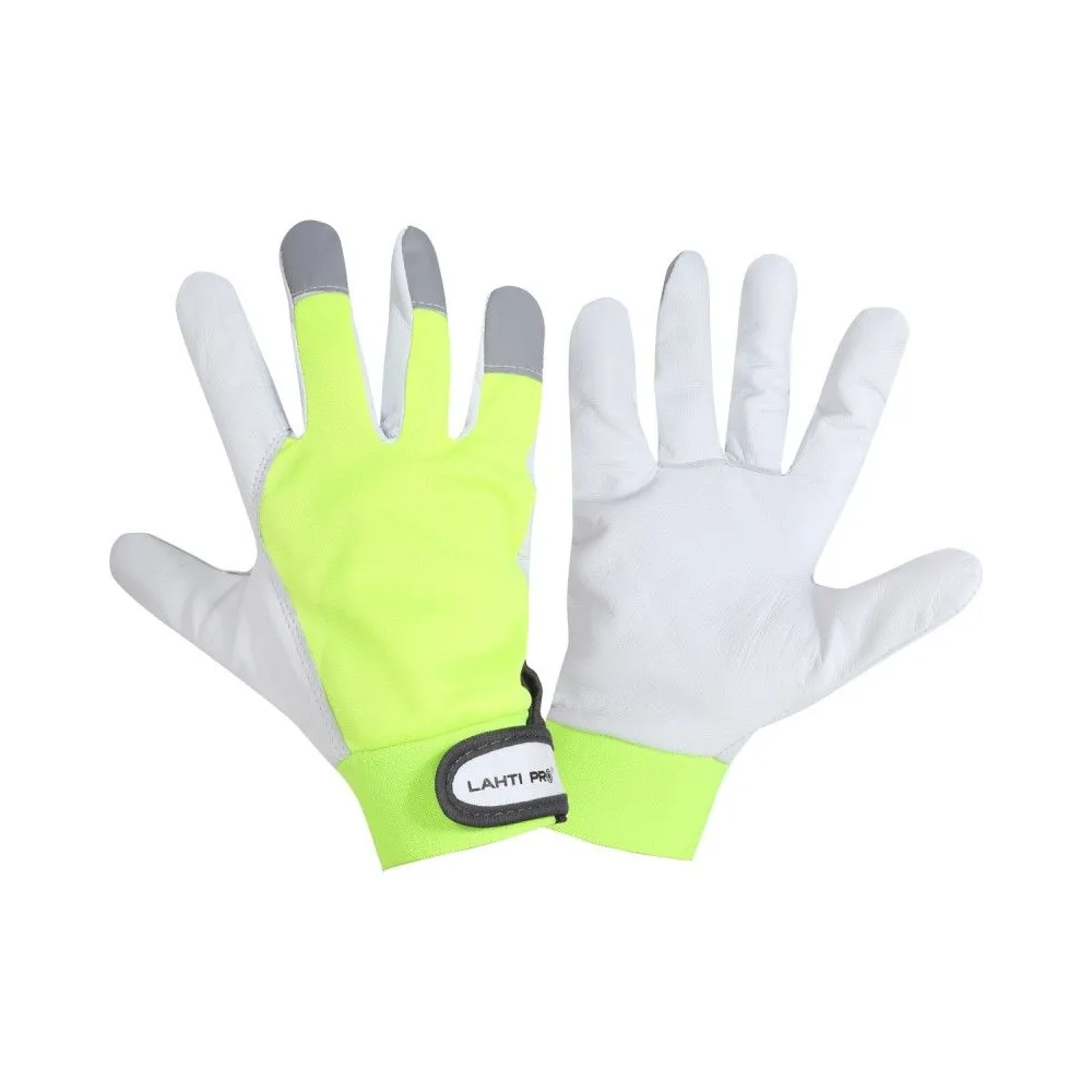 MANUSA PIELE OVINA / GALBEN-ALB - 9