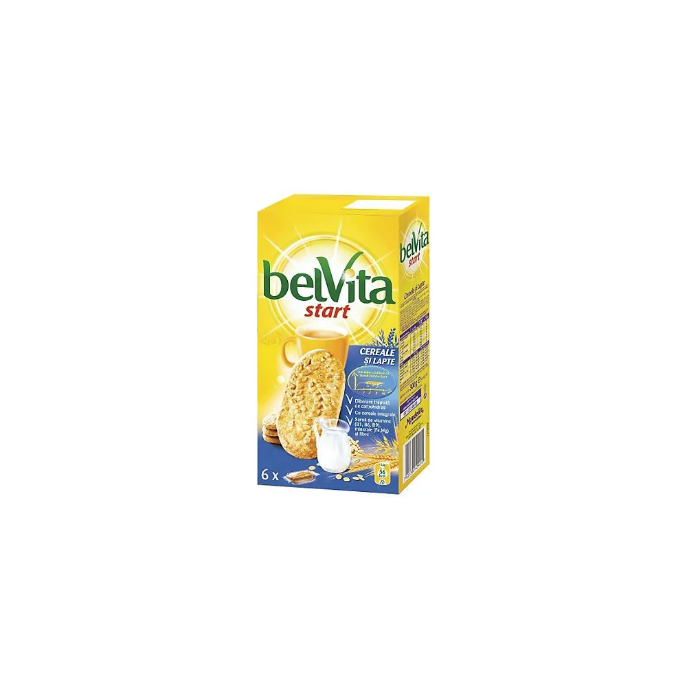 Biscuiti Belvita Start Cereale & Lapte, 300 g
