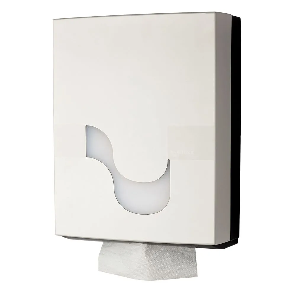 Dispenser prosoape pliate, Celtex 92120, ABS, alb