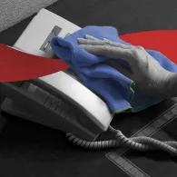 Lavete microfibra Kimberly-Clark Wypall, albastre, 6 bucati/pachet