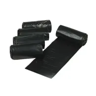 Saci menaj Strong, negri, LDPE, 35 l, 15 bucati/rola