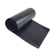 Saci menajeri LDPE negri, 240 litri, 28 microni, 10 bucati/rola