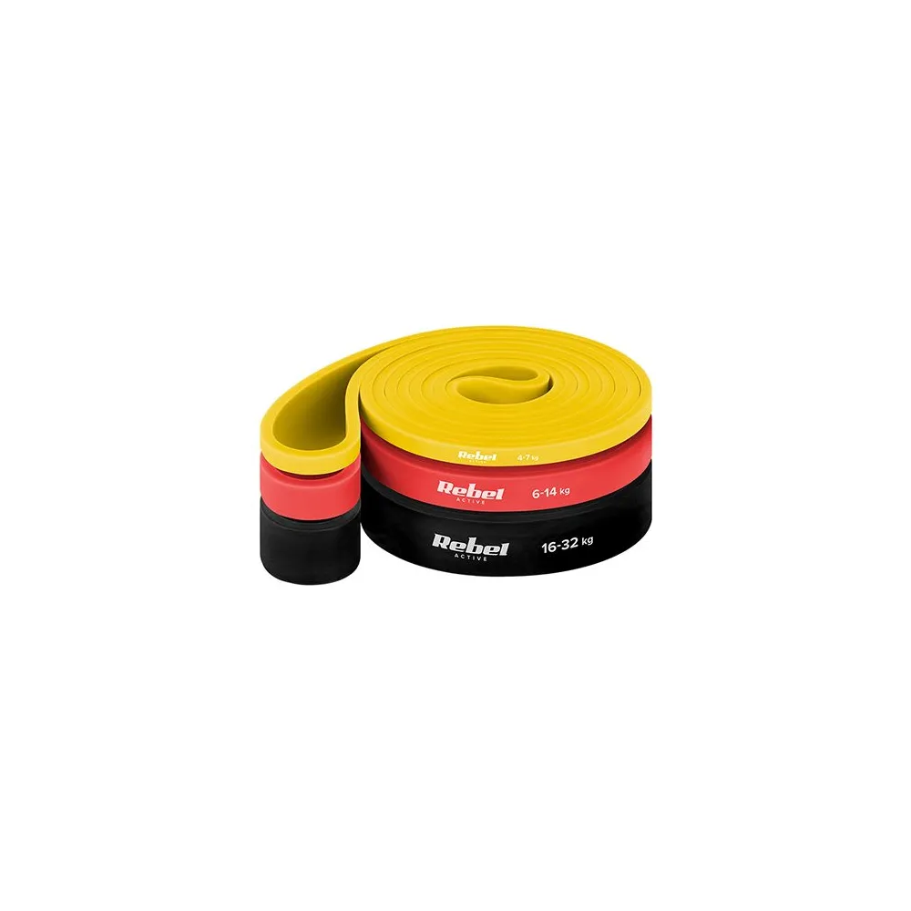 SET 3 BENZI ELASTICE POWER BAND 4-32KG REBEL ACTIVE