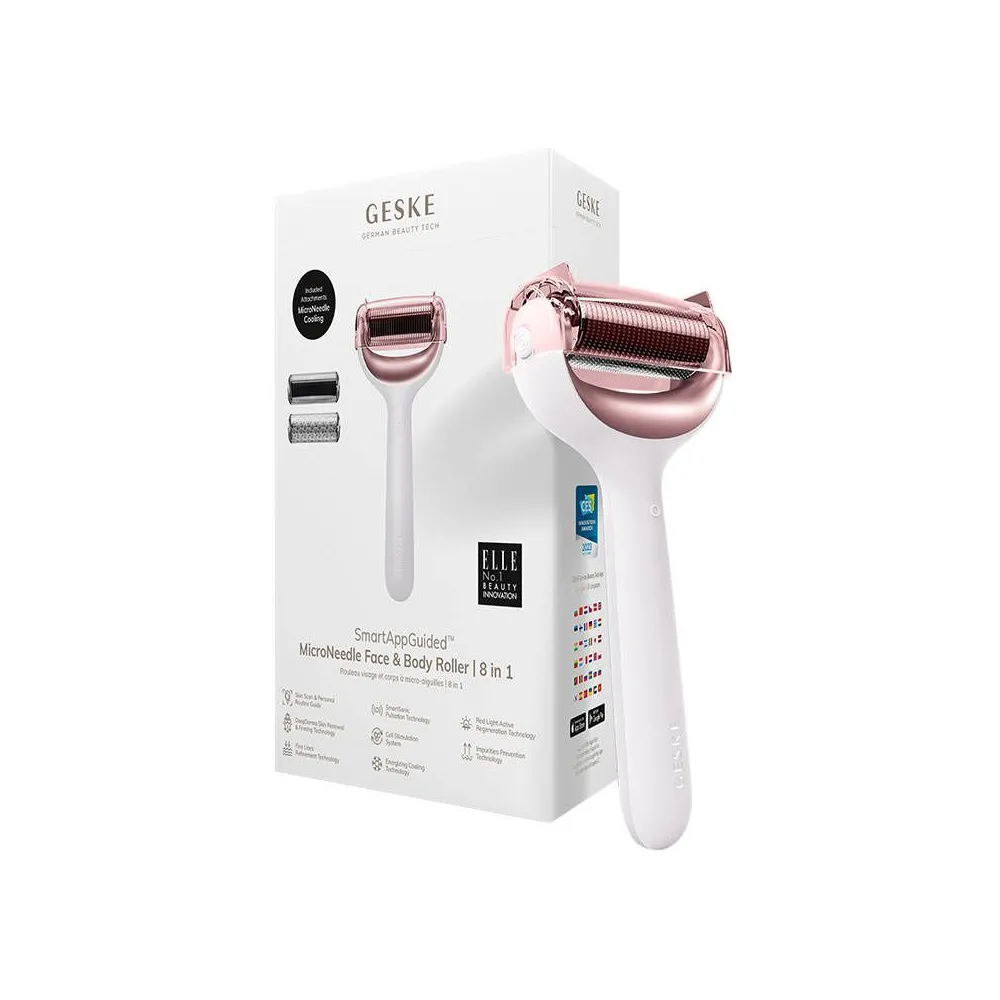 Micro Needle Face&Body Roller 8in1 Geske with APP (starlight)