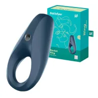 Inel vibrator Satisfyer (albastru închis)