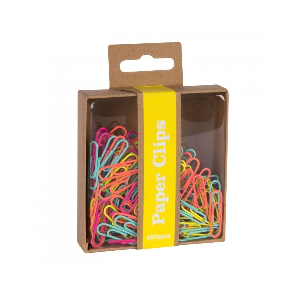 Agrafe colorate Apli, 100 bucati, diverse culori
