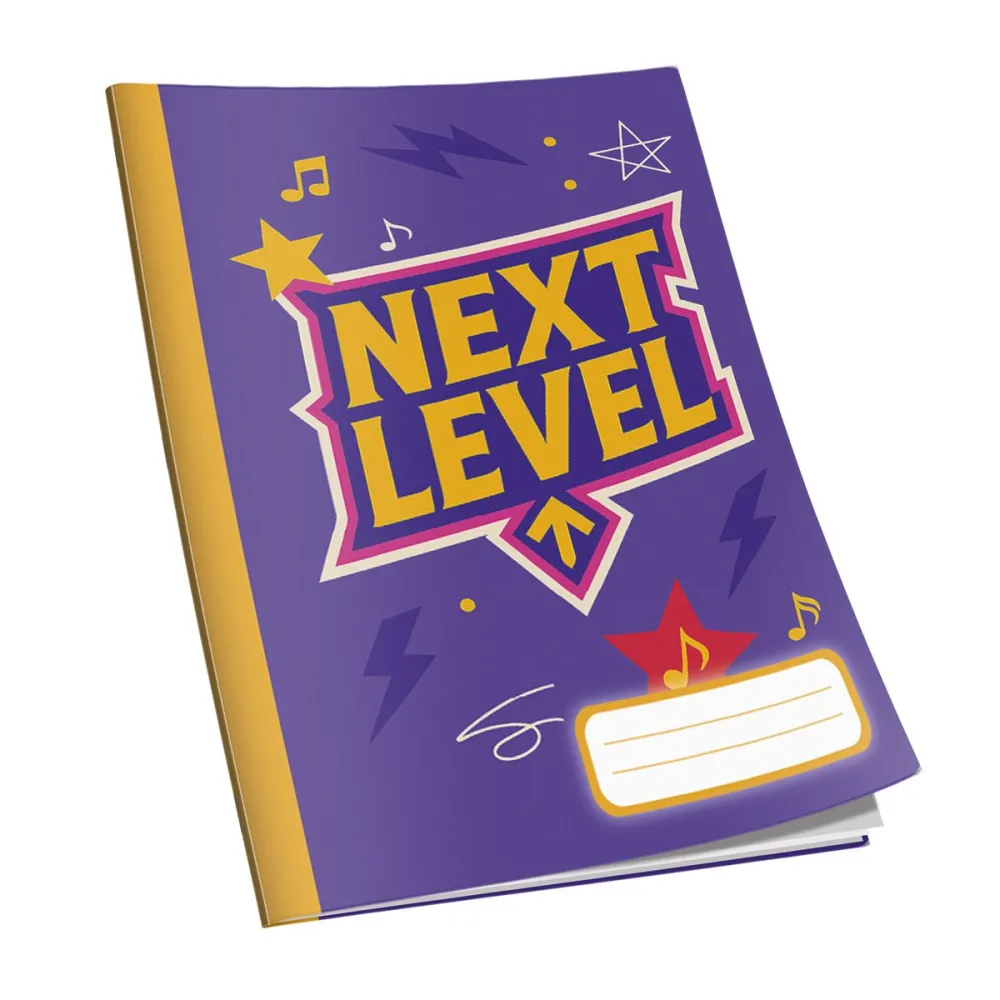 Caiet Next Level capsat A5, 48 file, 60g/mp, matematica, diverse modele de coperti