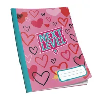 Caiet Next Level capsat A5, 48 file, 60g/mp, matematica, diverse modele de coperti