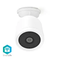 Camera IP Smart Wi-Fi pentru exterior Nedis, Full HD, IP65, Cloud / microSD, vedere nocturna, alb
