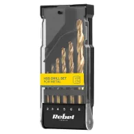 SET 6 BURGHIE METAL HSS 2-8MM REBEL