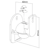 SUPORT SATELITI MAX 3.5KG SET 2BUC